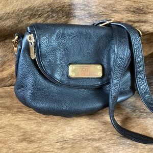 Marc By Marc Jacobs Black Pebbled Leather Crossbody Handbag
